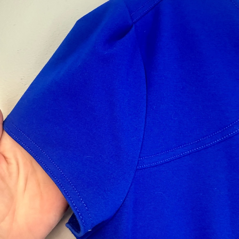 Gianni Bini royal blue skater dress size large with pockets - Picture 4 of 8